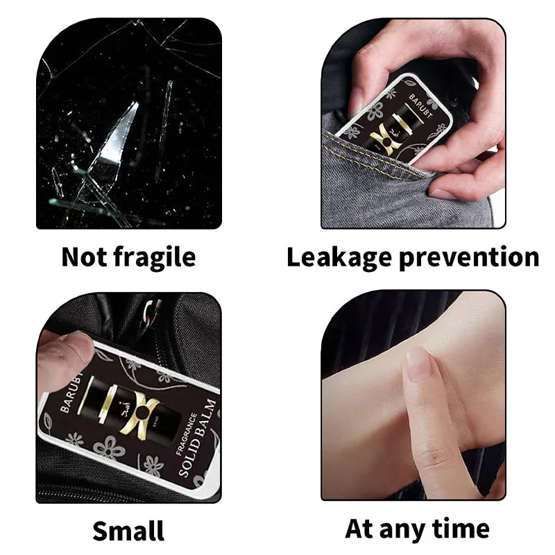 Arabian Solid Perfume Unisex Body Pheromone Perfume Lasting Fragrance Deodorant Fresh Nature Portable Pocket Cologne Perfume