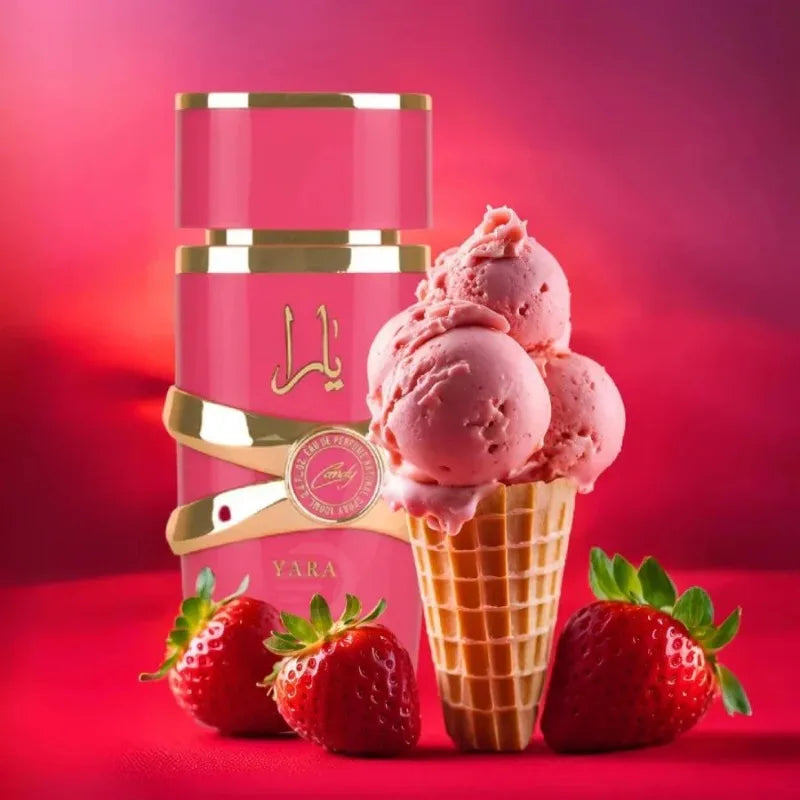 Lattafa Yara Candy Eau de Parfum Spray 100ml Original Arab Perfumes Lasting Floral Fruity Gourmand Pheromones Perfume for Women