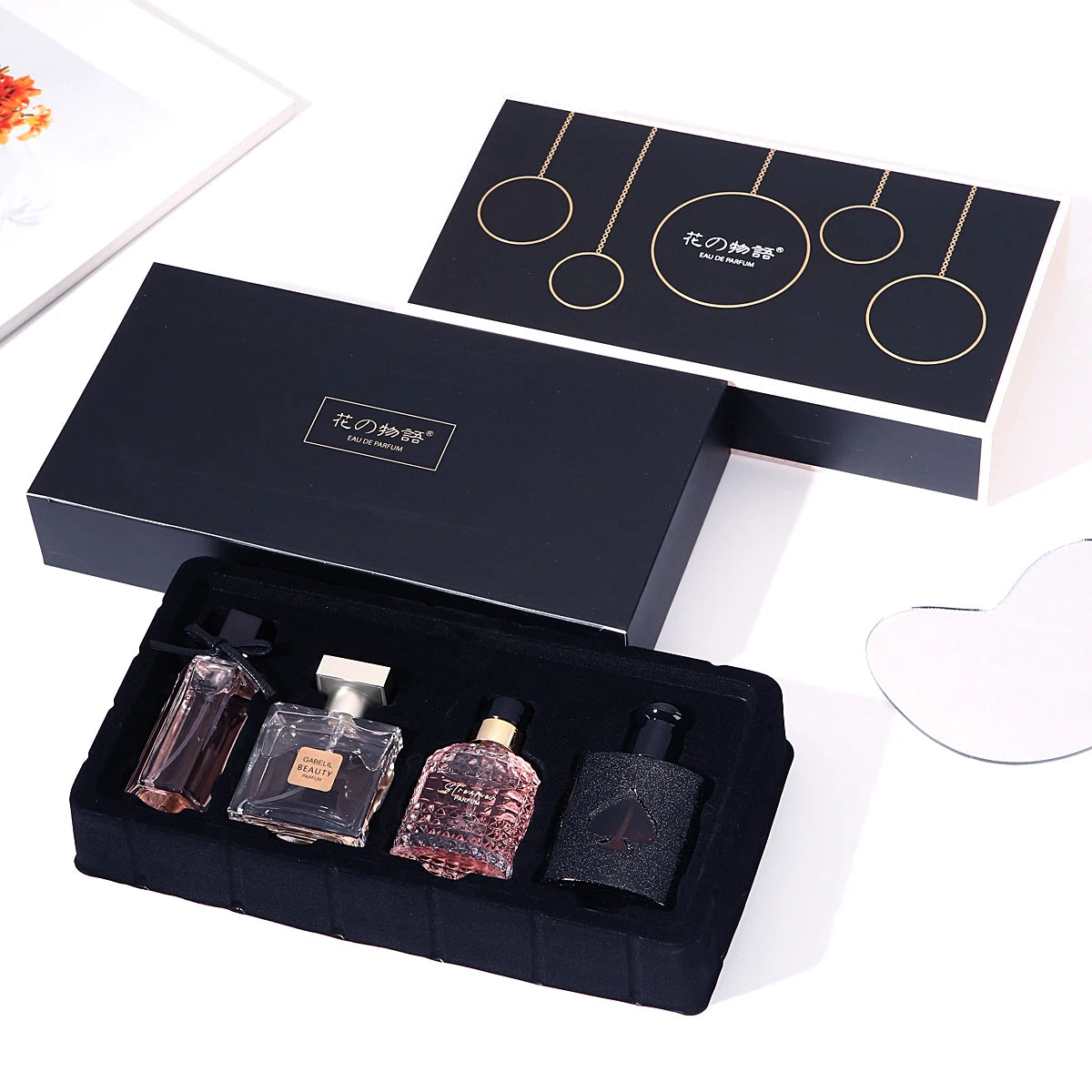 Christmas gifts Lasting Fragrance Fresh,Women's Perfume Gift Box, Unisex, Portable Travel Package, Front, Middle And Back Tones,