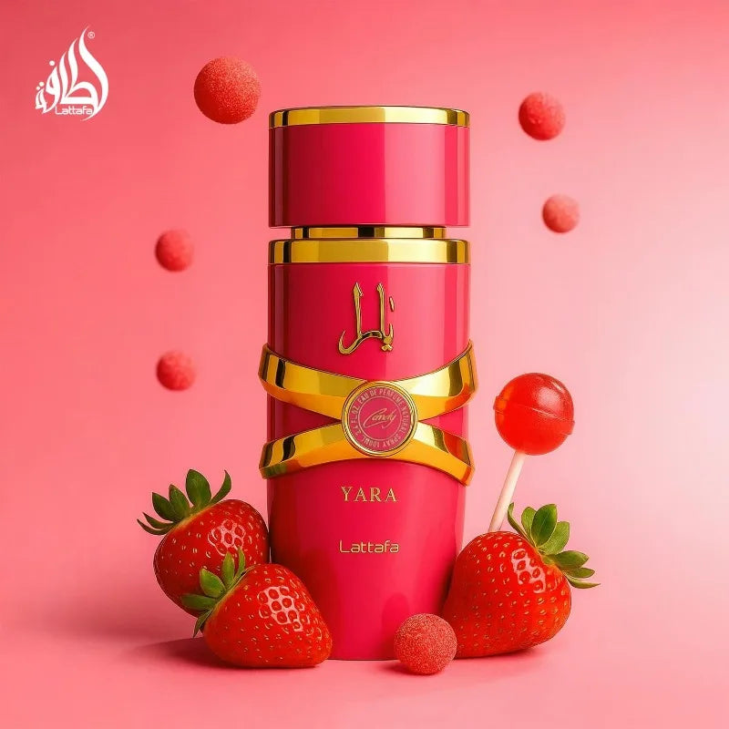 Lattafa Yara Candy Eau de Parfum Spray 100ml Original Arab Perfumes Lasting Floral Fruity Gourmand Pheromones Perfume for Women