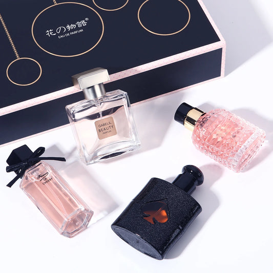 Christmas gifts Lasting Fragrance Fresh,Women's Perfume Gift Box, Unisex, Portable Travel Package, Front, Middle And Back Tones,
